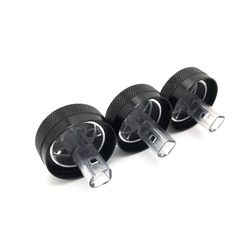 3 stks/set Airconditioning Knop Aluminium AC Knop Warmte Controle Knop Voor Geely Panda Accessoires