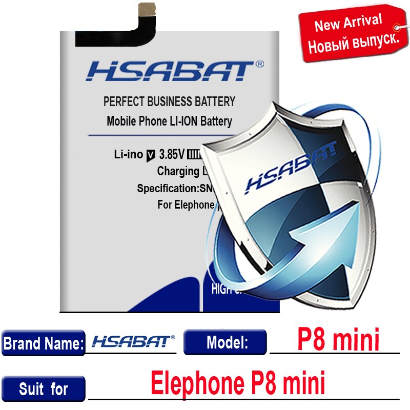 HSABAT-Batería de para Elephone S7 / R9 / S3 / A5 / P8 Max / P8000 / P8 mini / P9000 P9000 Lite / S7 MINI / A4 / M2 / P8: for Elephone P8 mini