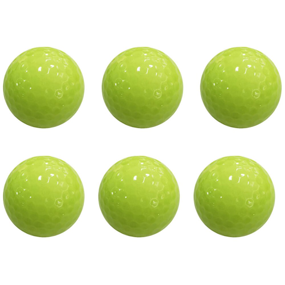 6Pcs Lichtgevende Golfs Herbruikbare Night Glowing Training Praktijk: Default Title