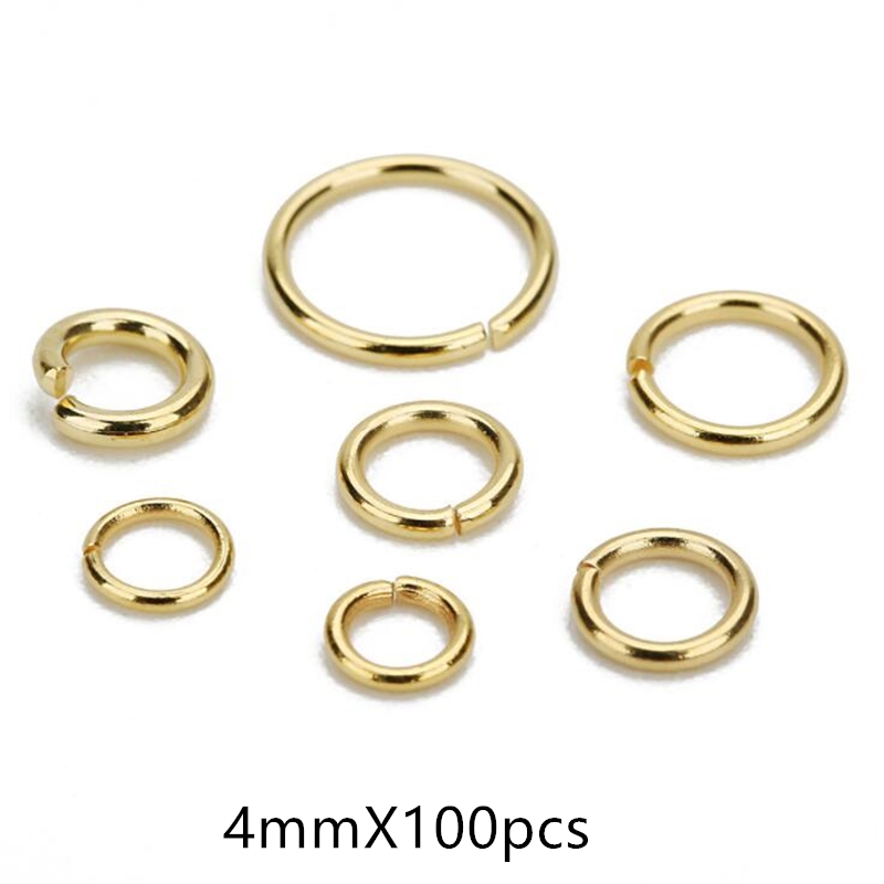 Anillos de acero inoxidable para hacer joyas, accesorios de joyería, 200/50 piezas, 4/5/6/7/8/9/10MM