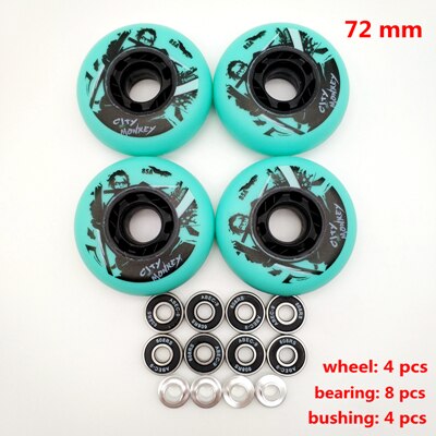 roller wheel skate wheel 76 mm 72 mm 85a bearing abec-9: 72 mm 85A