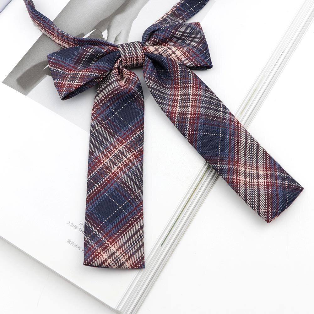 Chic College Striped Ladies Cute Bowtie Women School Girl Student Uniform Formal Suit Accessories Cravat Butterfly Knot: 13