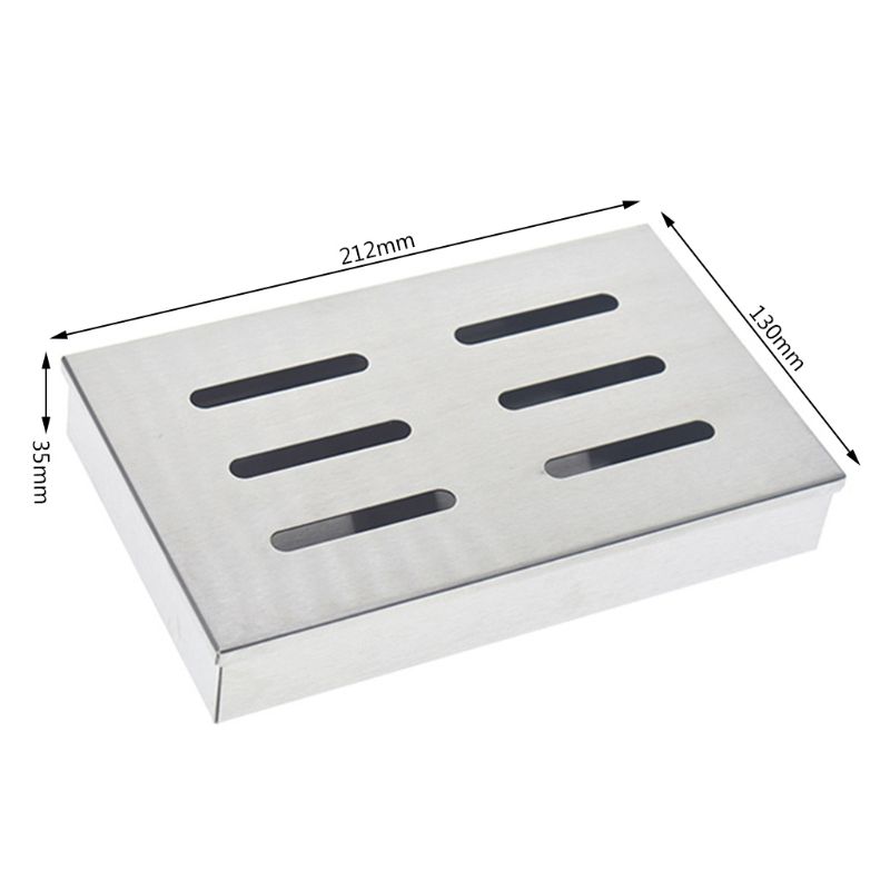 Rvs Roker Doos Hout Splinters Vlees Vis Chipsbbq Barbecue Kookgerei Outdoor Accessoires Q1FD