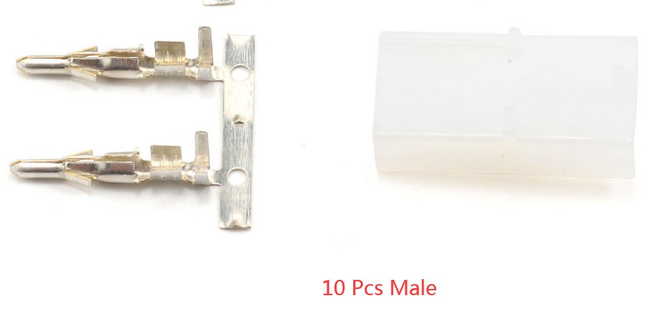 5/10 Pairs Compatible Tamiya Large Battery Male Female Plug Set Big Tamiya Style Nickle Pin Connector Plugs Unwired for RC Hobby: 10 Male