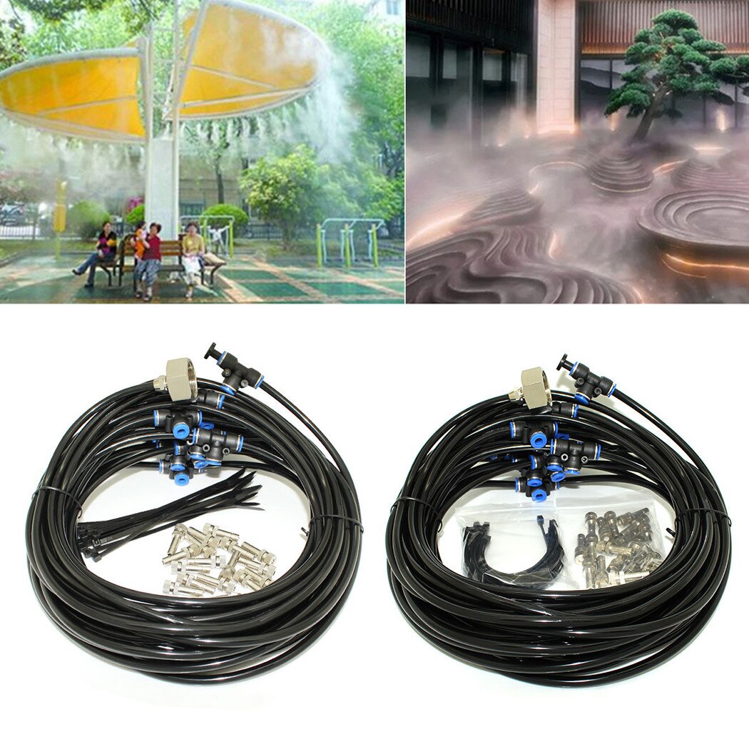 Kit Cooling System Micro Mister Misting Outdoor Patio 8M/11M Attachment