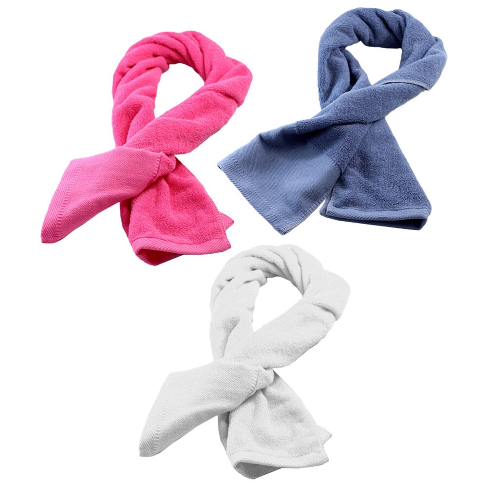 3Pcs Outdoor Sport Handdoek Fitness Kamer Sport Handdoek Verlengen Badkamer Handdoek Zachte Katoenen Handdoek Voor Outdoor Home (Grijs + + Wh