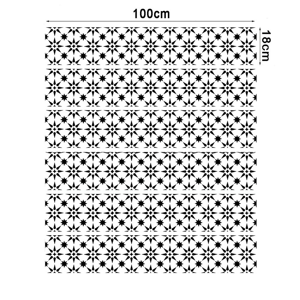 6Pcs/Set Stair Riser Floor Sticker Self Adhesive DIY Stairway Waterproof Decal Stairway Home Decor 18X100cm