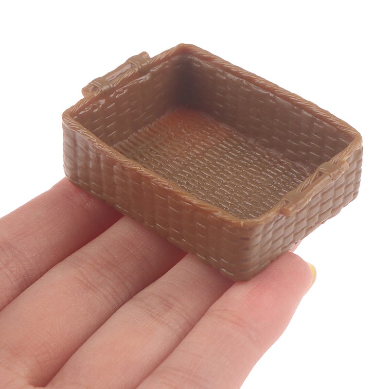 Mini 1/12 Leuke Poppenhuis Miniatuur Resin Voedsel Opslag Mand Model Accessoires Speelgoed Aankomst