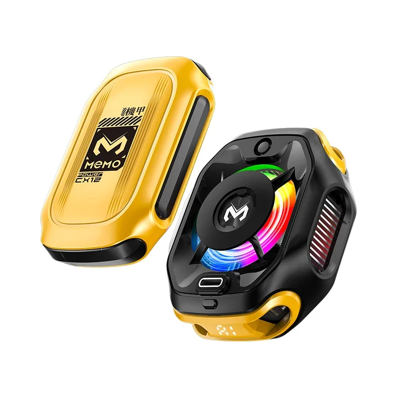MEMO CX12, Mobile Phone Cooler with External Battery, Magnetic Semiconductor Ice Cooling Fan Radiator with AI: Default Title