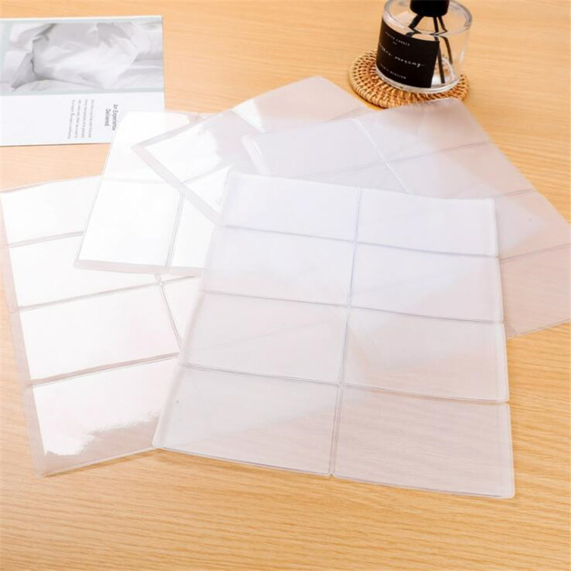 10PCS PVC Wasserdichte Transparente Karte Halter Kunststoff Karte ID Halter Fall Zu Schützen Kreditkarten Karte Schutz Karteninhaber taschen