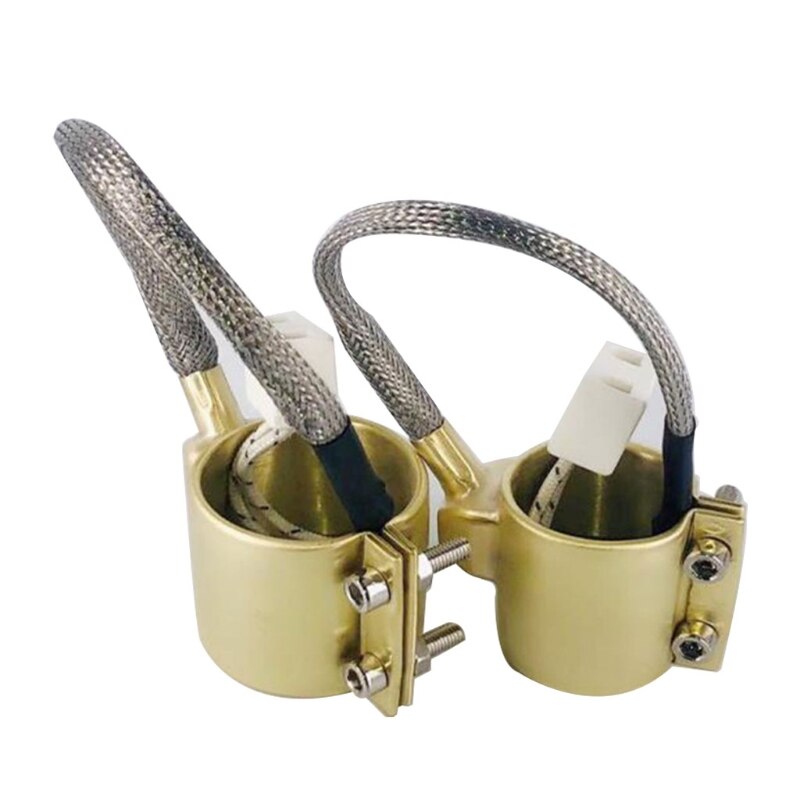 Calentador eléctrico de banda de latón, barril de cobre, 42x50mm, 220v, 280w, para extrusora, pegamento a prueba de fugas, 19QE
