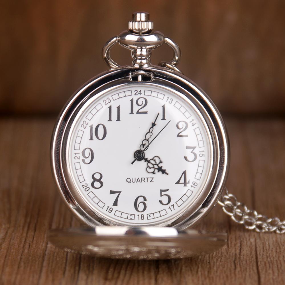Invincible Eagle Vintage Quartz Pocket Watch Necklace Pendant Womens Mens Fob Watch
