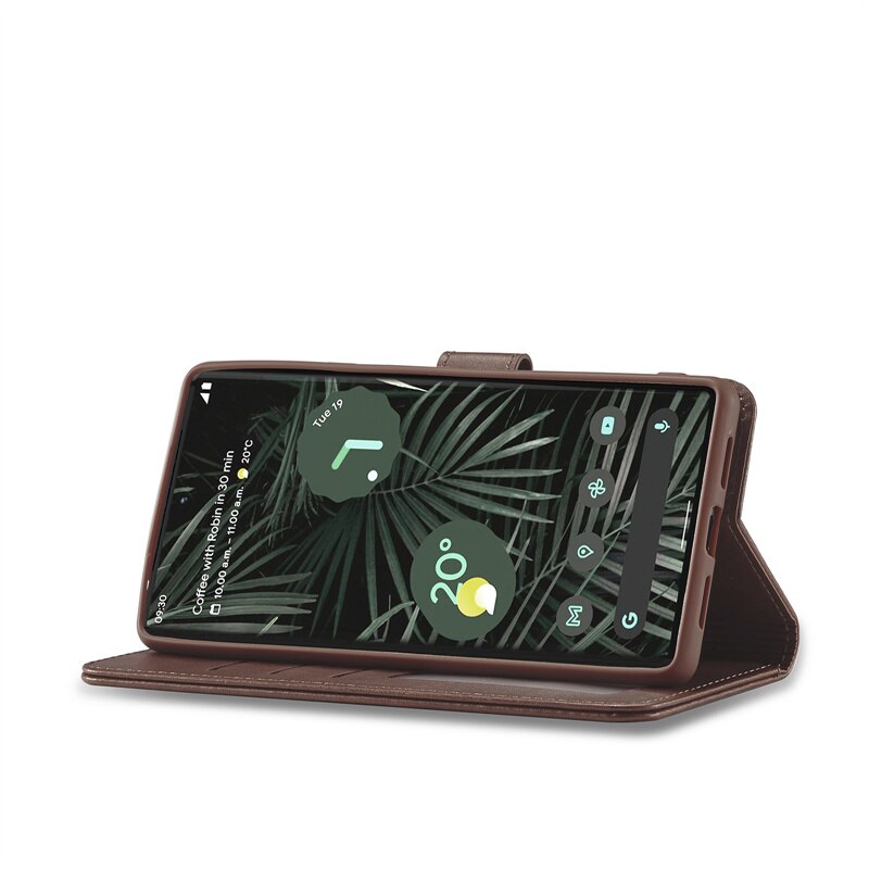 Voor Google Pixel 6 Pro Case Lederen Vintage Telefoon Case Op Pixel 6 Case Flip Magnetic Wallet Case Voor Pixel 6 Pro Cover Hoesje