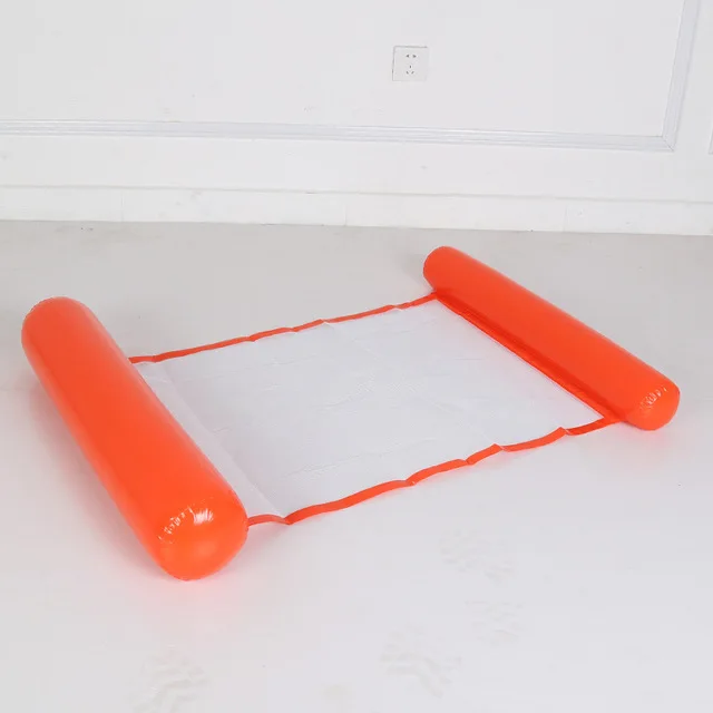 Faltbare Schwimm Wasser Hängematte Float Liege Aufblasbare Pool matte Schwimm Bett Stuhl Schwimmen luft matratze Pool zubehör: Brown