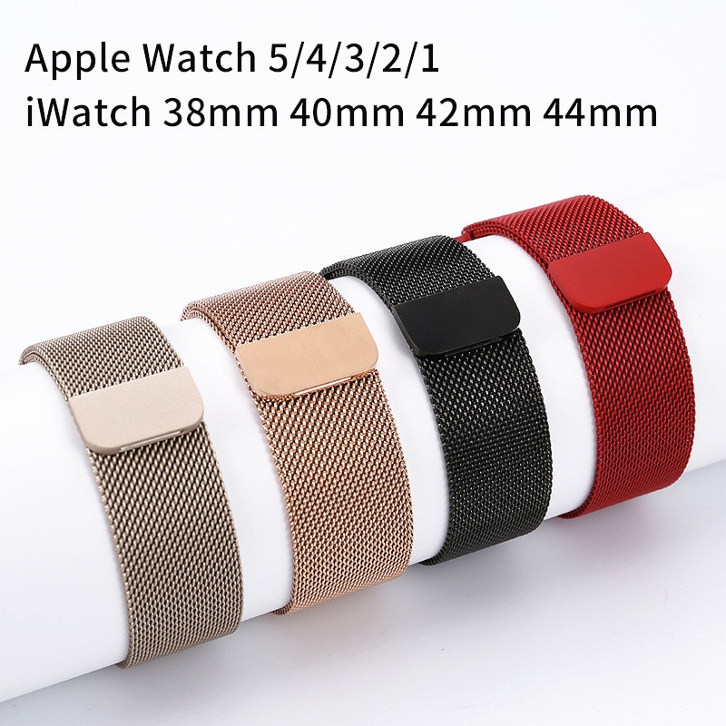 Metal Strap for Apple Watch Series 5 4 3 2 1 38mm 40mm 42mm 44mm Stainless Steel Wrist Strap Bracelet for iWatch Accessories