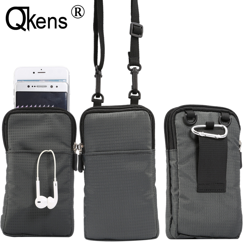 6.0 inch hardloopsport wandelriemclip heuptas casual mobiele telefoon portemonnee tas nylon voor iphone 12 11 xs max  xr 7 8 plus
