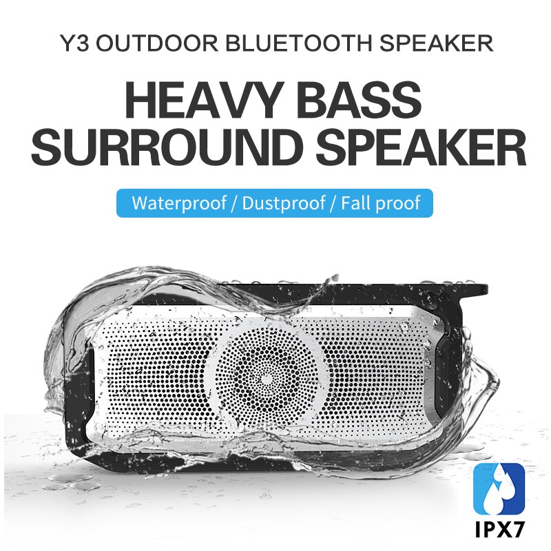 Portable Wireless Sound Bar IPX7 Waterproof Bluetooth Speaker Soundbar with Subwoofer Speakers for Computer Xiao mi Phone