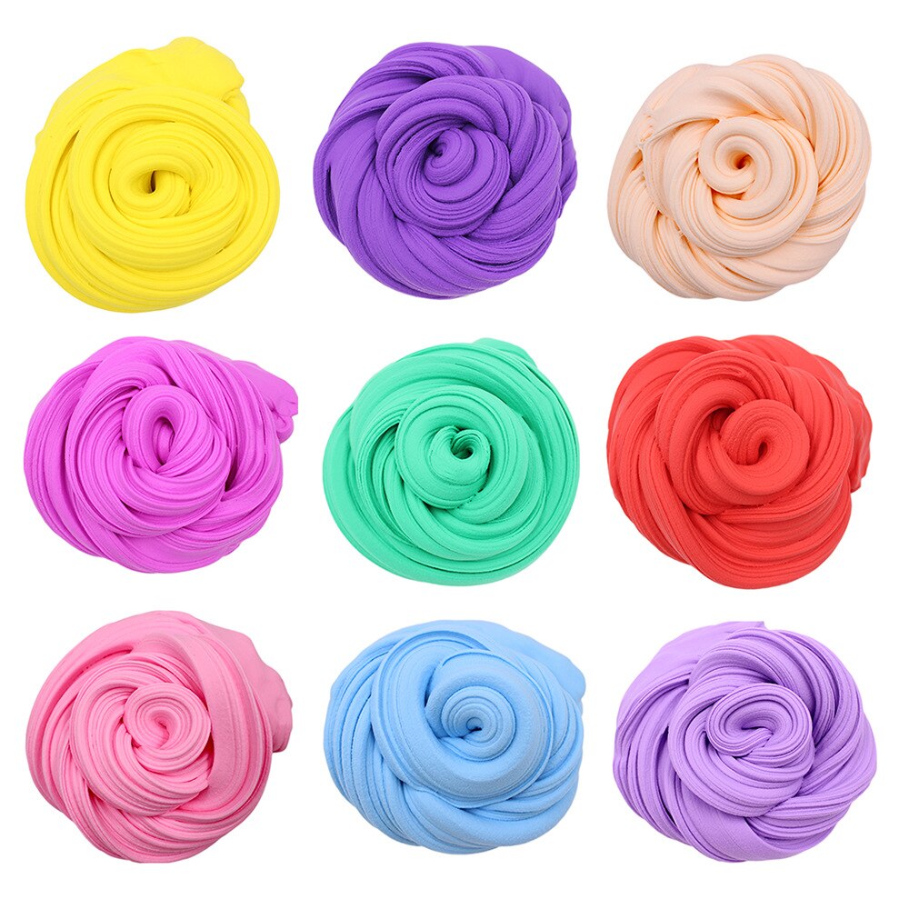 Colorful Fluffy Floam Slime Scented Stress Relief No Borax Kids Toy antistress Sludge Cotton Mud Release Clay Toy Plasticine