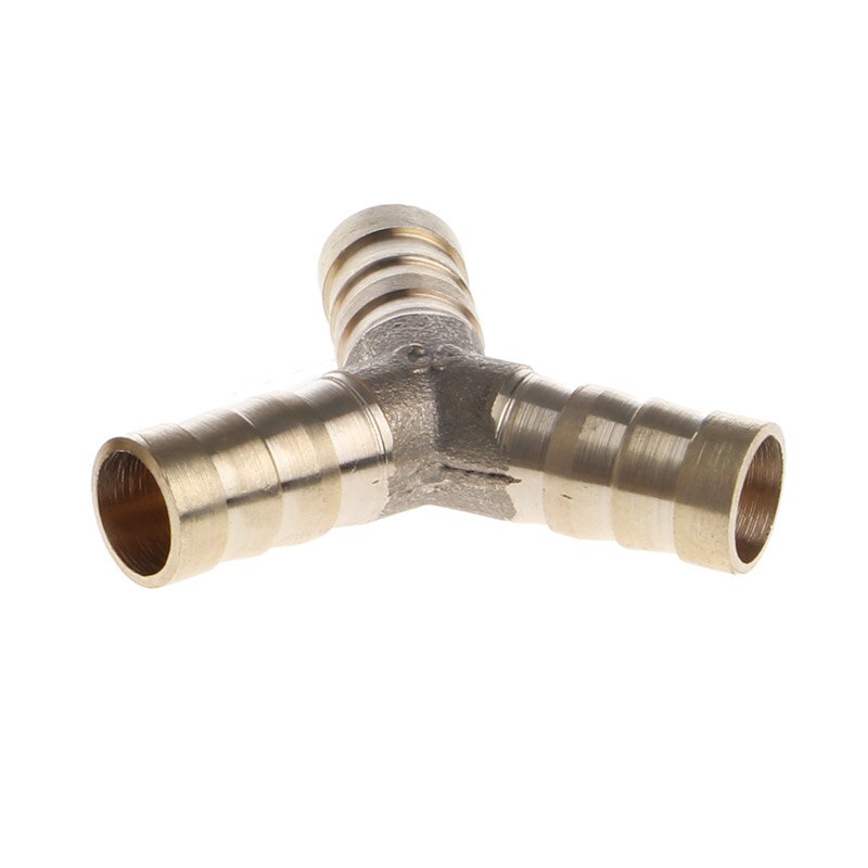 6-16mm laiton Y pièce 3 voies tuyau de carburant connecteur de menuisier pour Air pétrole gaz