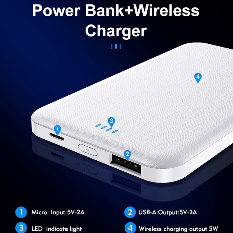 YKZ Magnetische Drahtlose Lade MIni Power Bank 4000mAh Universal Externe Batterie Handy Tragbare Magnet MagSafe Power