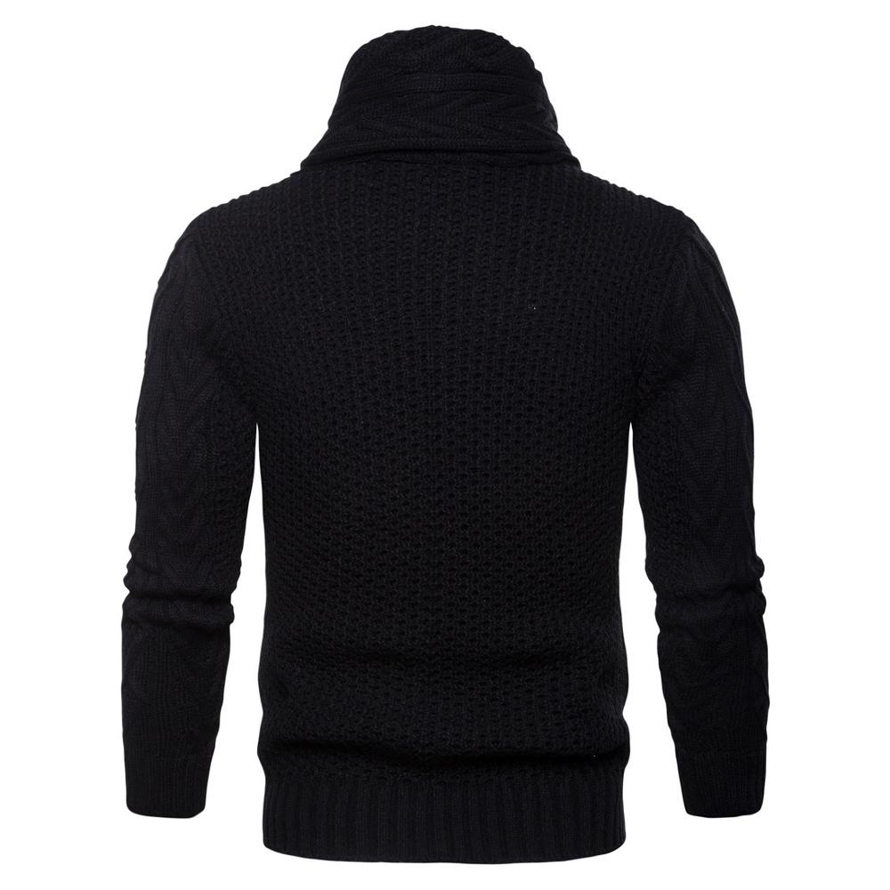 Suéteres de punto para hombre, suéteres de algodón ajustados e informales a la , otoño e invierno,