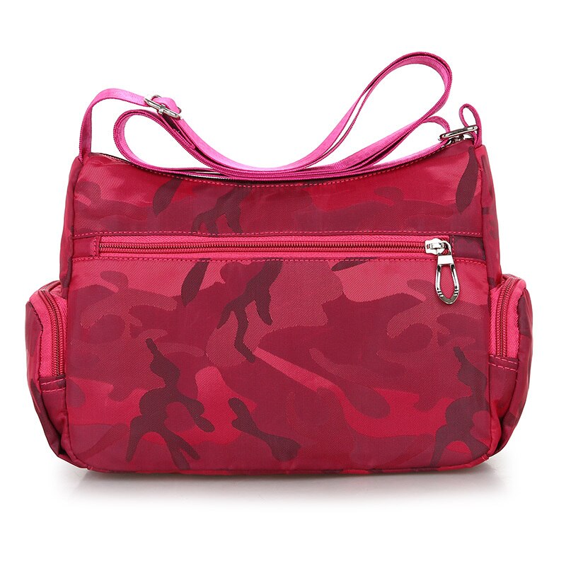 Camouflag Mode Vrouwen Schoudertas Messenger Bag Waterdichte Nylon Oxford Crossbody Tas Handtassen Grote Capaciteit Reistassen