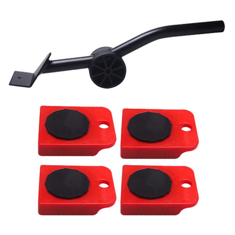 1set Furniture Transport Roller Set Removal Lifting Moving Tool Heavy Object Mover Household Furniture Mobile Slides Trolley
