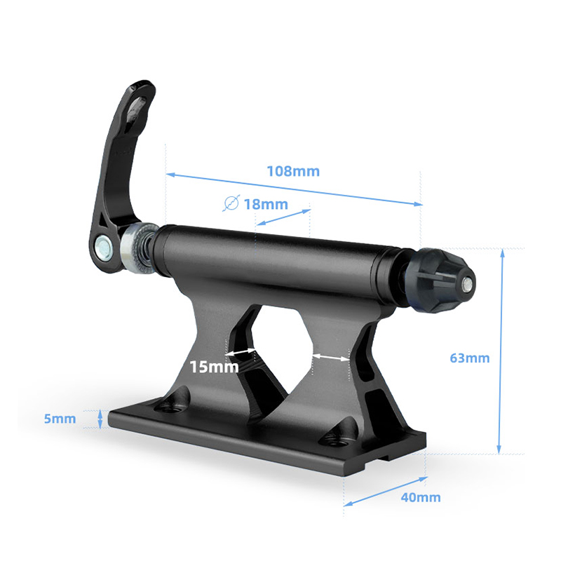Fahrradträger-Träger für Autodach Halfter Rennrad-Vorderrad gabel-Schnell verschluss mit eitern Clip-Halterung