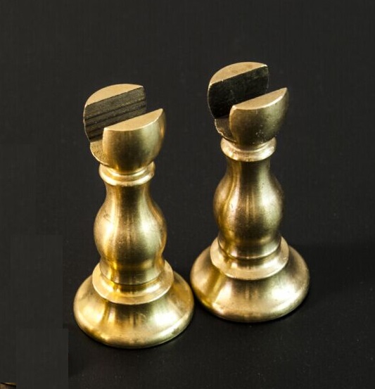 NIDALE Model Classical Ship model Base bracket Accessories : CNC brass Supports Copper Cylinder stands 2pcs/lot: Big size