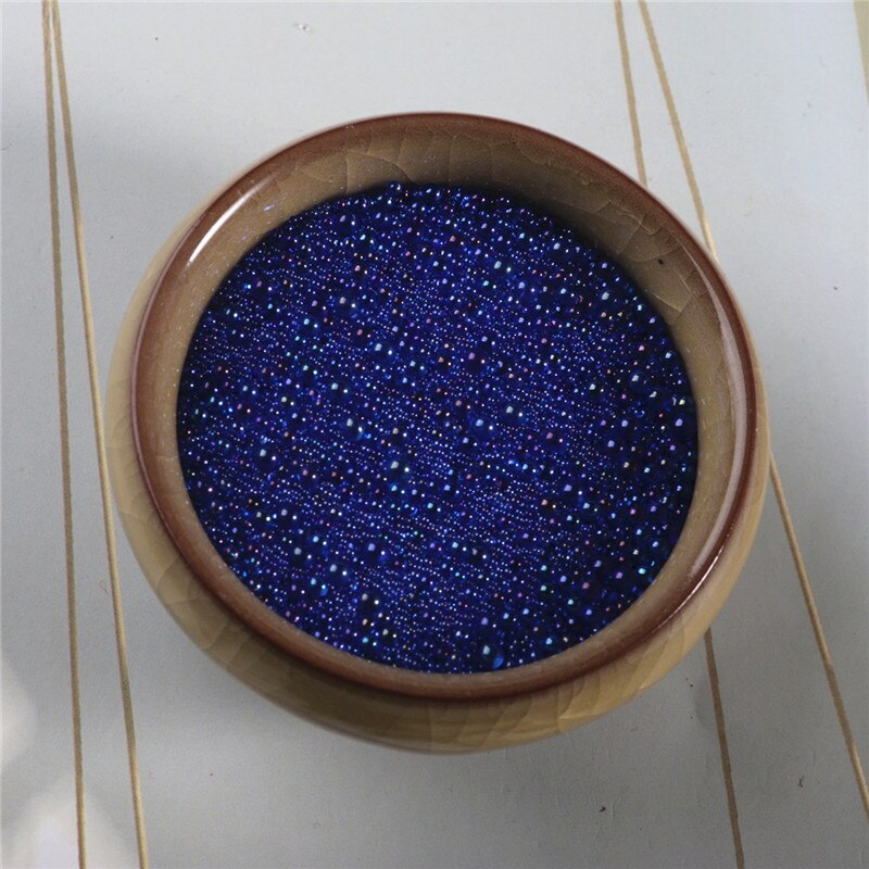 50G DIY mezcla colorida de agua de burbujas de cuentas de vidrio para el Molde de resina de relleno surtido de Micro cuentas de Arte de resina suministros de fabricación de joyería: Deep Blue