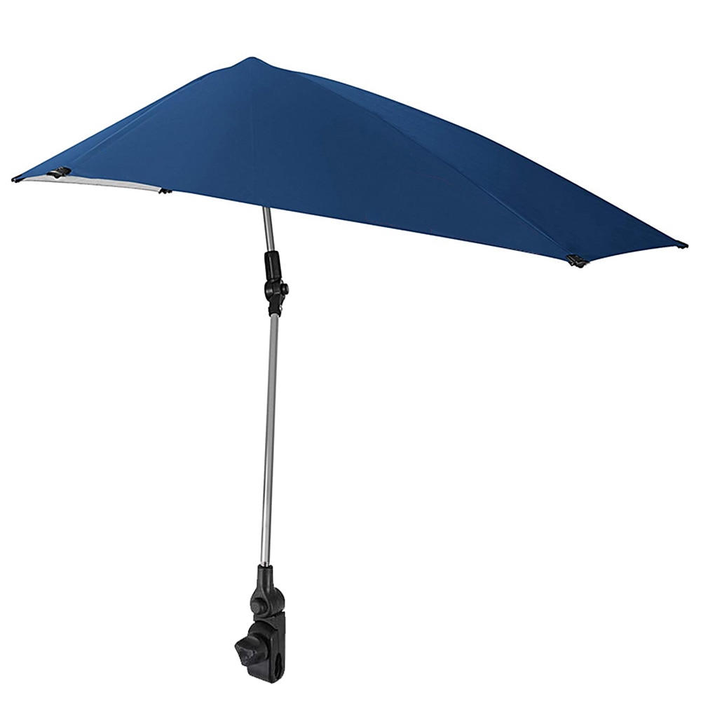 Bærbar foldbar solskærm uv soltæt strandstol paraply sommer cykel klapvogn paraply universal klemme fiskeri parasol