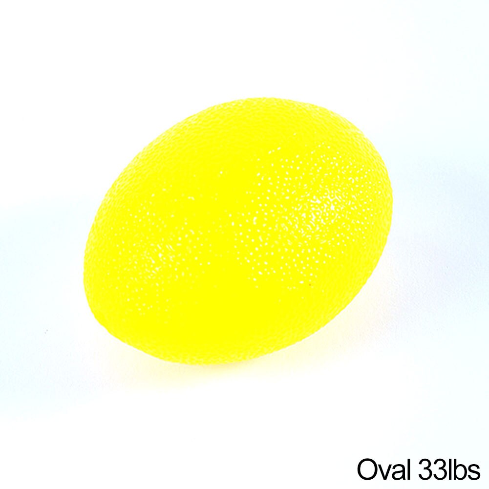 Bola de silicona para agarre de mano, expansor de mano para acondicionamiento físico, ejercitador de músculos pesados, entrenador de recuperación: Oval  33lbs