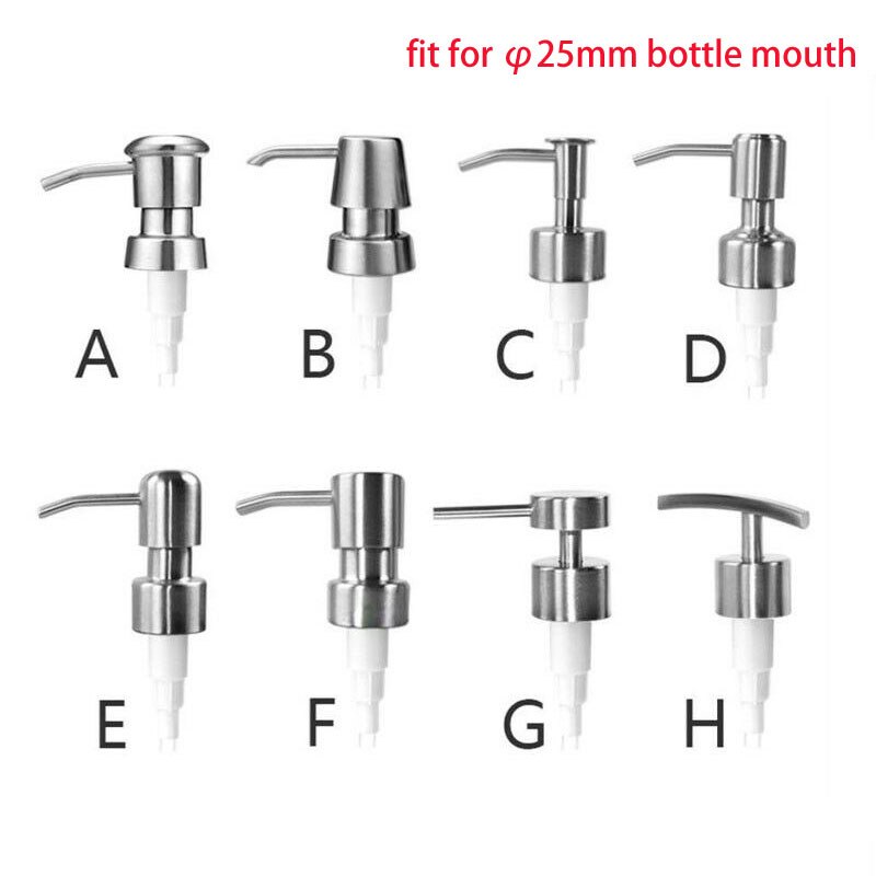 1pcs x 304 Stainless Steel Soap Dispenser Polish Kitchen Sink Liquid Pump for Lotion Replacement Jars Bottles Accessories