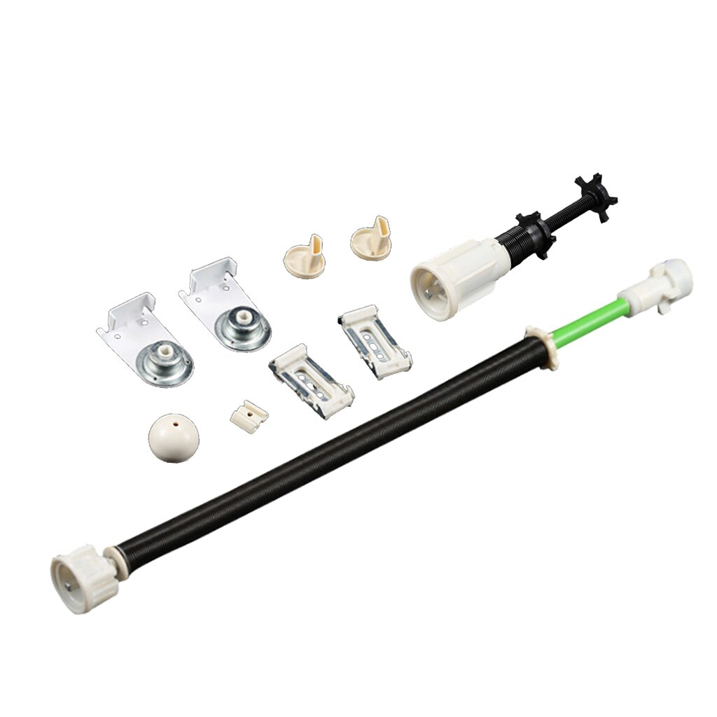 1 Kit tende a rullo in plastica a molla + accessori in metallo per tende fai-da-te