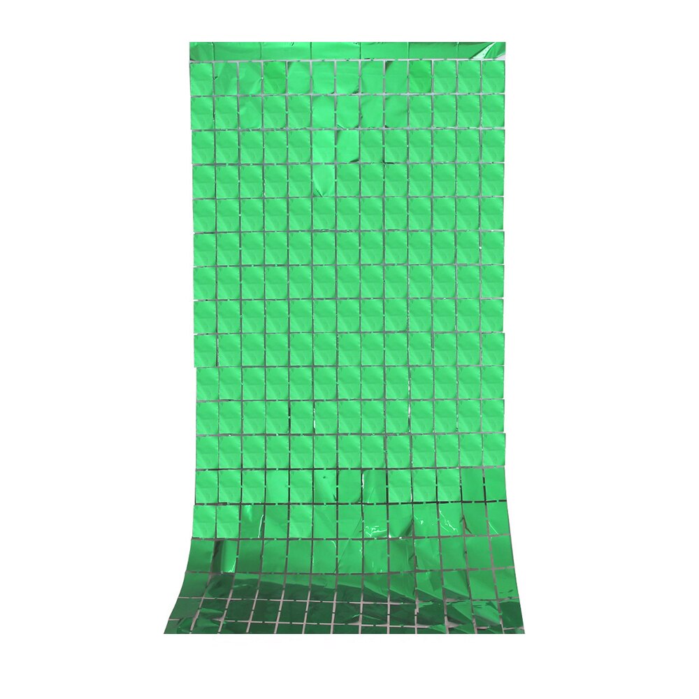 Rose Gold Curtain Background Birthday Party Decor Shimmer Wall Backdrop Curtain Baby Shower Wedding Sequin Party Background: Green 1M x 2M