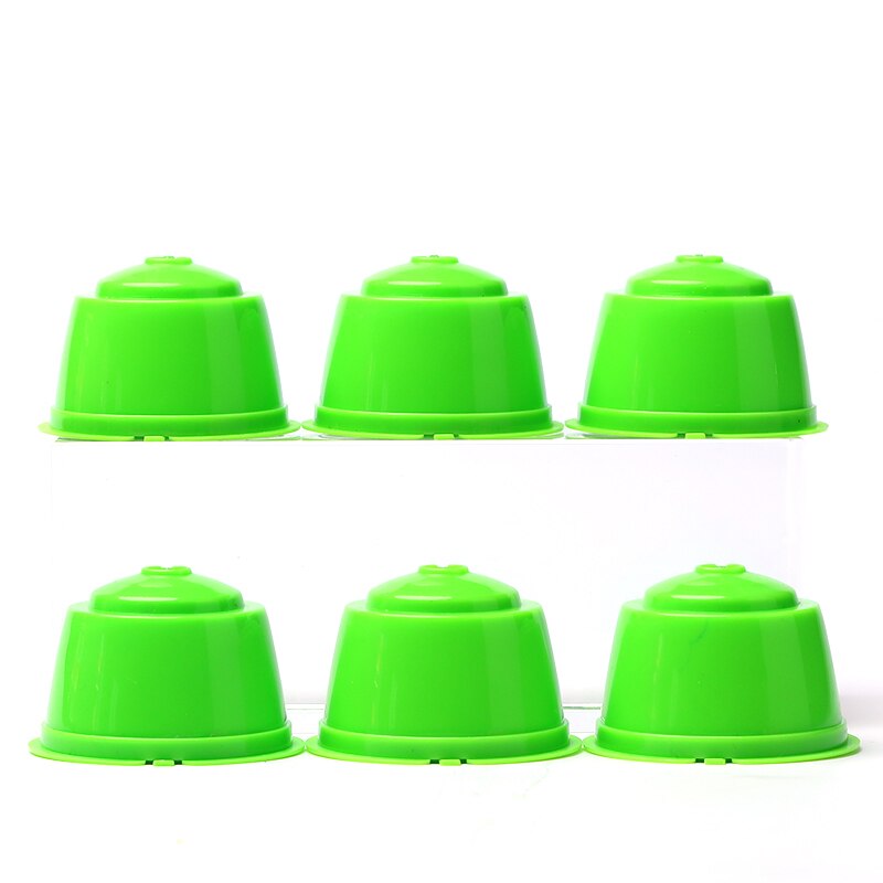 Capsules de café réutilisables pour Dolce Gusto, dosette pour nescafé, avec cuillère, brosse, accessoires de cuisine, 6 pièces