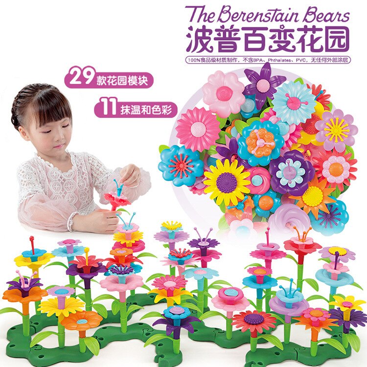 Trein Vermogen Praktijk Gedachte meisje DIY Tuin Corretly Kid Speelgoed Set Intellectuele Hand Made Kleine Potplanten Gemonteerd Speelgoed