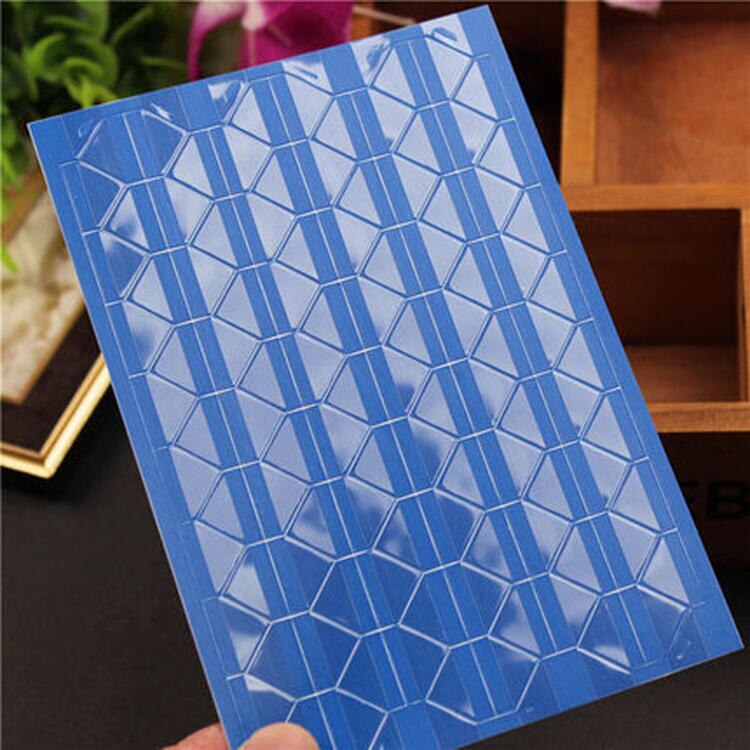 1020 Stks/set Foto Hoek Stickers Albums Decor Foto Corner Protector Pvc Frame Scrapbooking Decoraties: Blue