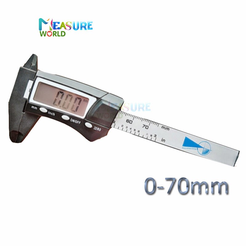 Digital Caliper 0-70mm Electronic Vernier Caliper 70mm Calliper Micrometer Digital Ruler Measuring Tool: Default Title