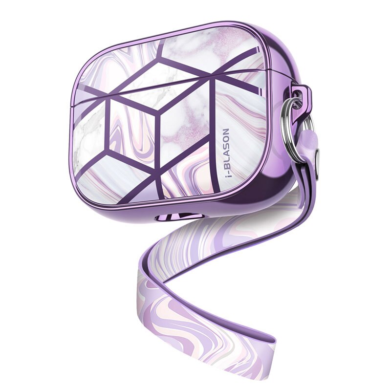 Funda i-blason Cosmo diseñada para Airpods Pro, funda protectora de mármol de 360 grados, funda compatible con Apple AirPods Pro )