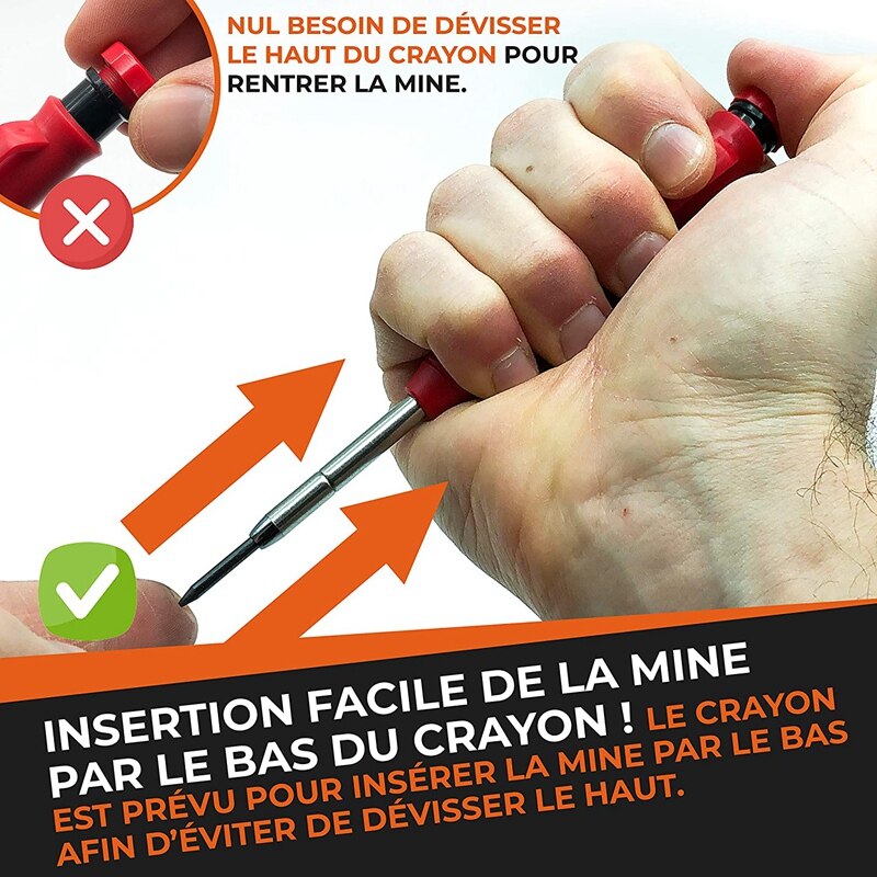 Solid Carpenter Pencil Set For Construction Tul Pens Fine Point Grease Mechanical Pencils Wood Marker/Best Marking Tools