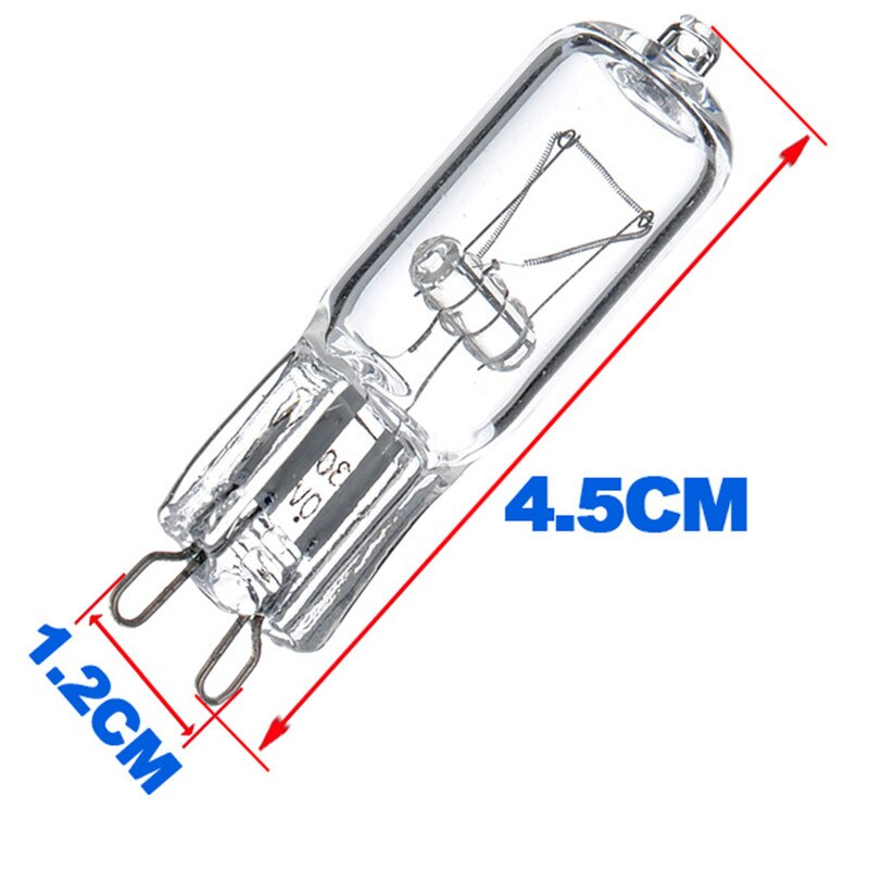 10 Stks/partij 220-230V G9 Halogeenlamp 40W Heldere Uv Bescherming 2800K-3000K Warm wit Halogeenlampen Licht Ondersteuning