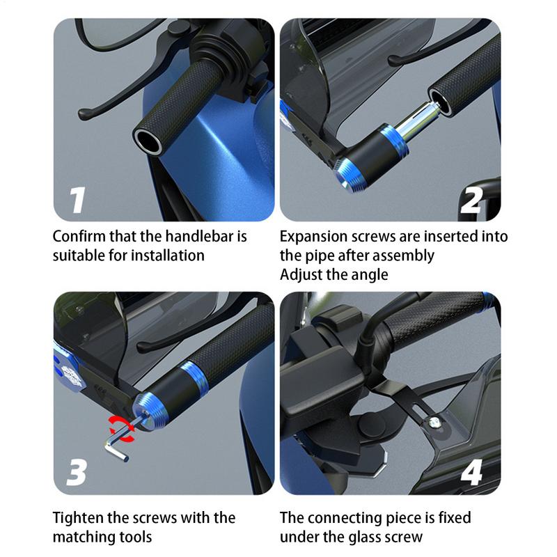 Protège-mains de moto coupe-vent, protège-guidon de moto, protection de poignée de klaxon, bouclier de protection de frein à main