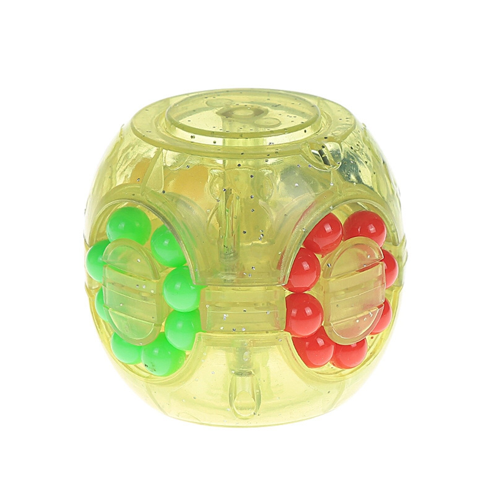 Develop Intelligence Hamburg Cube Toy Hamburg Stress Spin Fingertip Gyroscope Intellectual Decompression Stress Relief Toys#p4: Yellow
