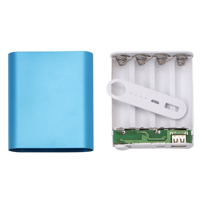 5 Colors Metal Power Bank DIY Kit Storage Case Box Free Welding Suit 4X 18650 Battery 5V 2.1A USB External Charger Smart Phone