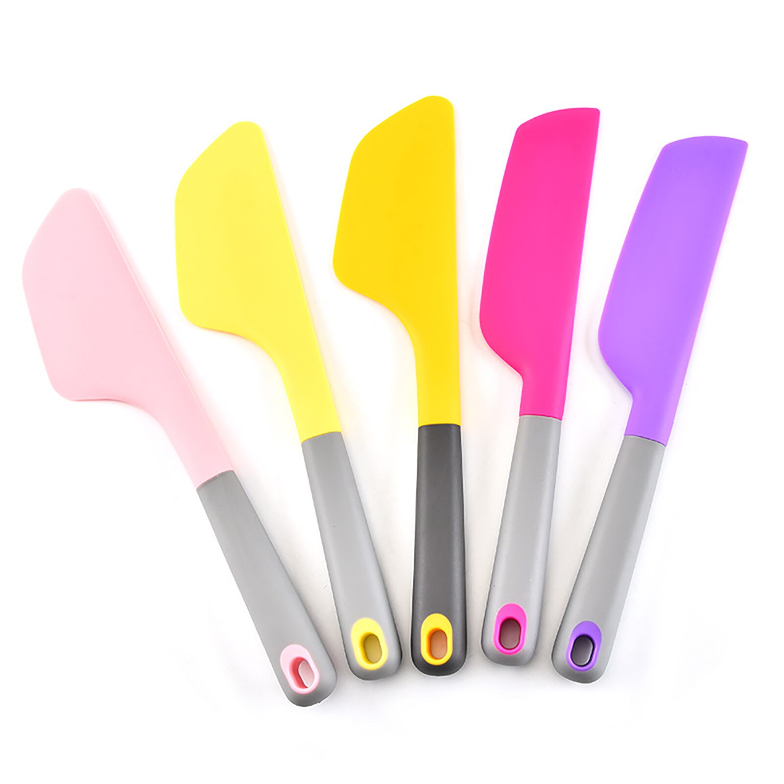 Nonstick Butter Silicone Spatula Baking Spatula Multicolor Silicone Cake Spatula Scraper Multi-function Home Kitchen Baking Tool