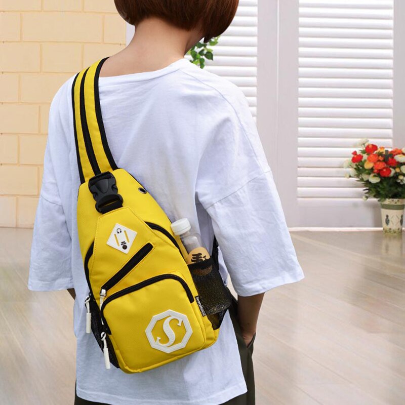 Boshikang sac à bandoulière sac à bandoulière étanche femmes et hommes sac à bandoulière adolescent grande capacité sac à poitrine femme