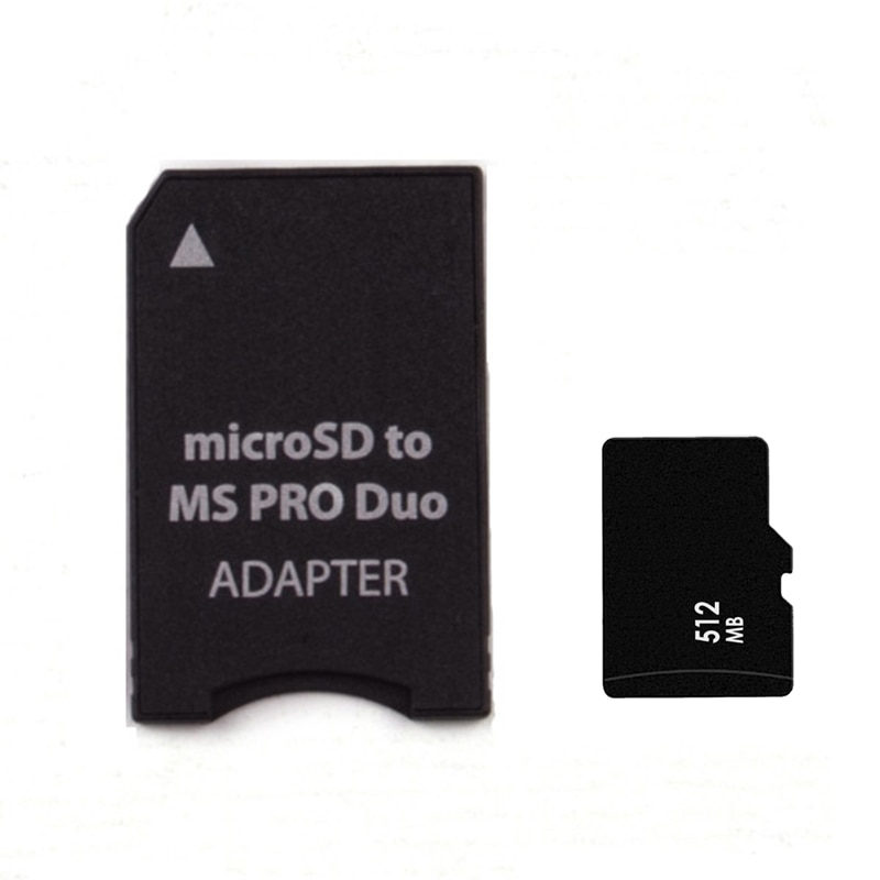 Micro TF Card To MS Card MS Pro Duo Adapter Micro Card 64MB 128MB 256MB 512MB 1GB 2GB Card+Memory Stick Converter