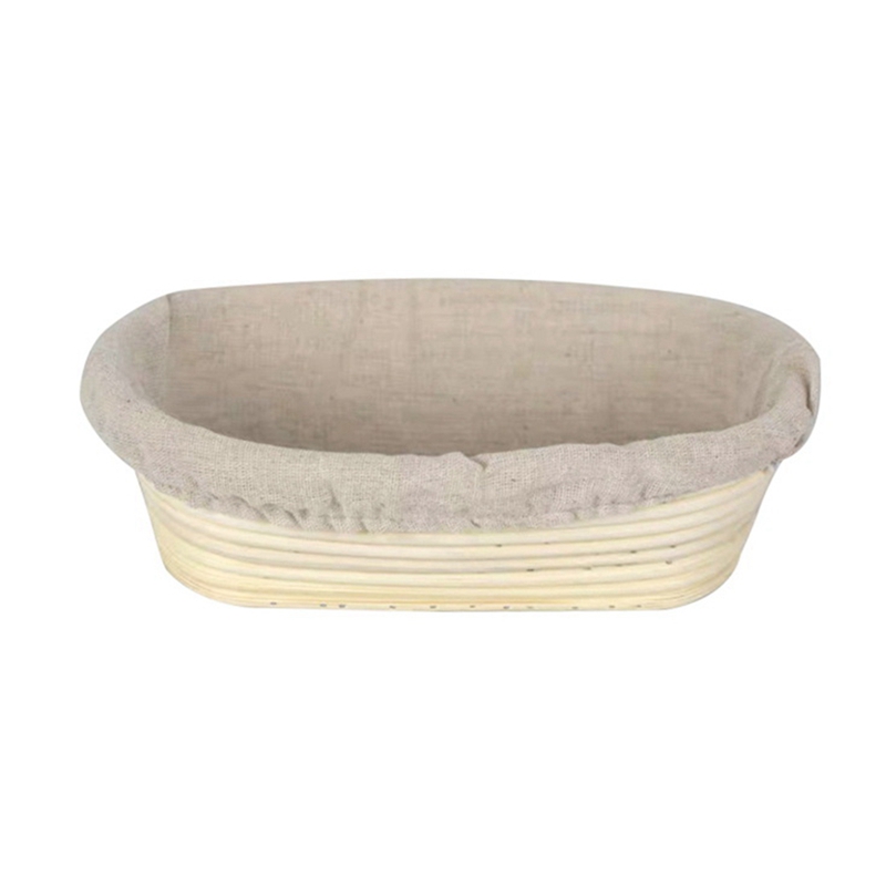 Oval Rattan Bread Proofing Basket Natural Rattan Wicker Dough Fermentation Banneton Bread Leavening Basket