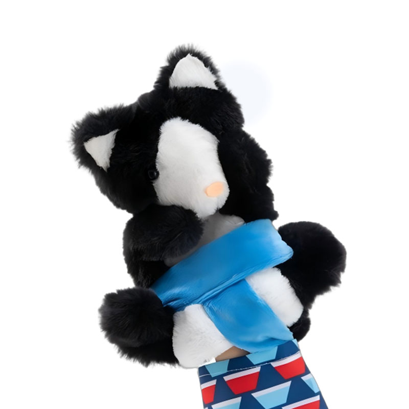 Crianças fantoches brinquedos gatos fantoche lutador gato luta brinquedo interativo fantoche de mão com estofamento resistente para jogar seguro gato cão brinquedos